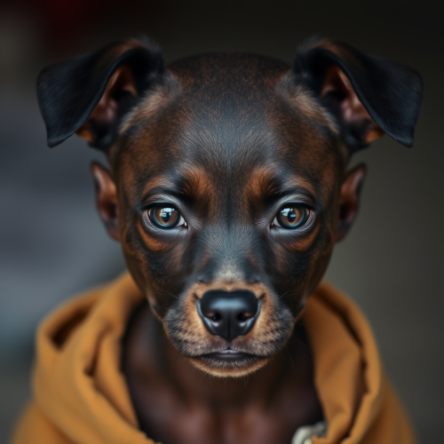 The Bright-Eyed African American Boy with Low Cut Fade
