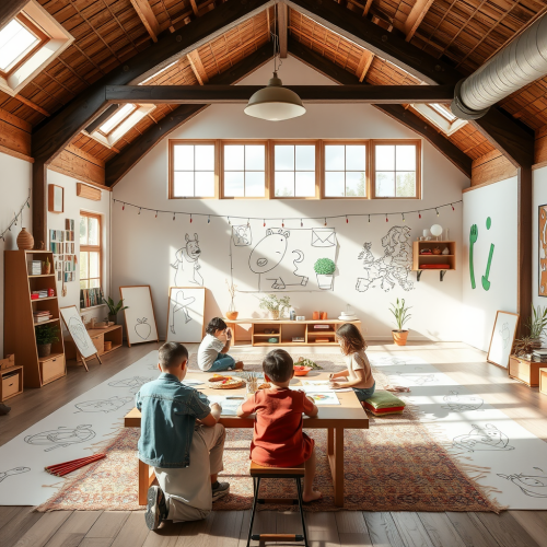 The Bustling Activity Room for Children