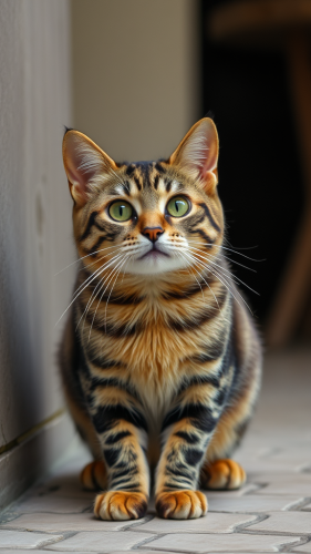 The Cat Displaying Attitude