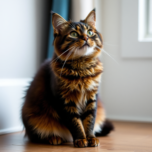 The Cat Sitting Upright