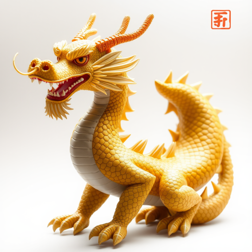 The Chinese Dragon with Leaf-Shaped Fins