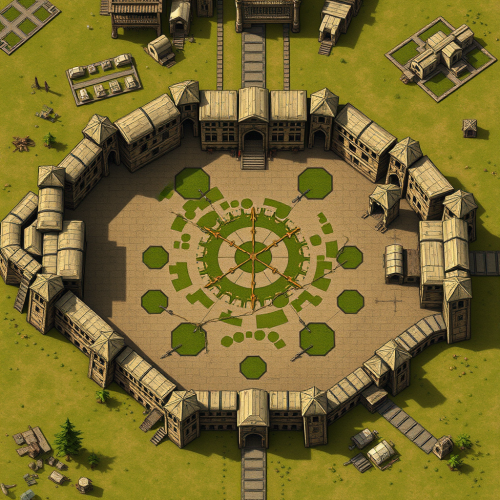 The Contaminated Medieval DND Battle Arena Map