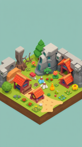 The Cute, Colorful Forager Game Assets