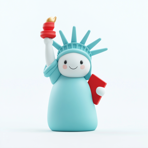 The Cute Clay Statue of Liberty