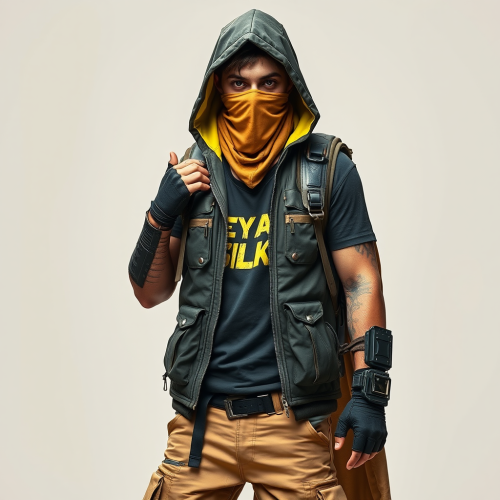 The Cyberpunk 2077 Nomad Techie in Sandy Attire