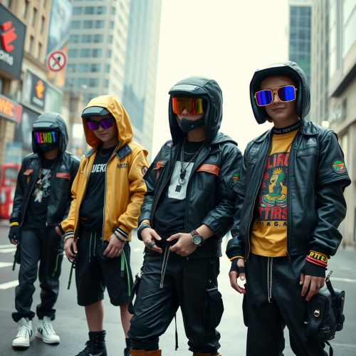 The Cyberpunk Street Kids Gang of Five The Cyberpunk Street Kids Gang of Five