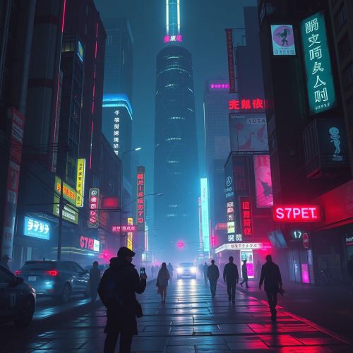 The Cyberpunk Themed Scene The Cyberpunk Themed Scene