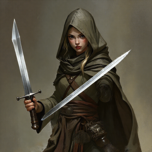 The Dagger-Loving Female Monk in a Cloak