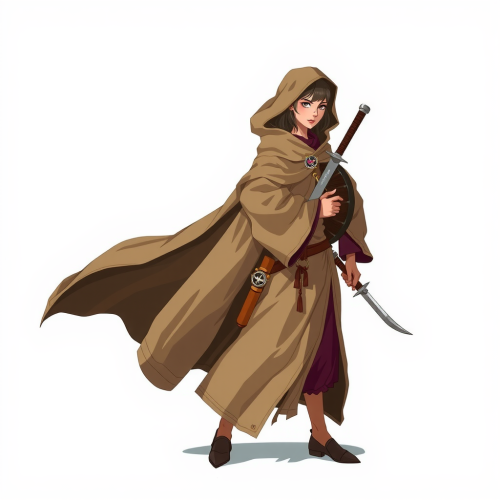 The Dagger-Loving Female Monk with a Drum