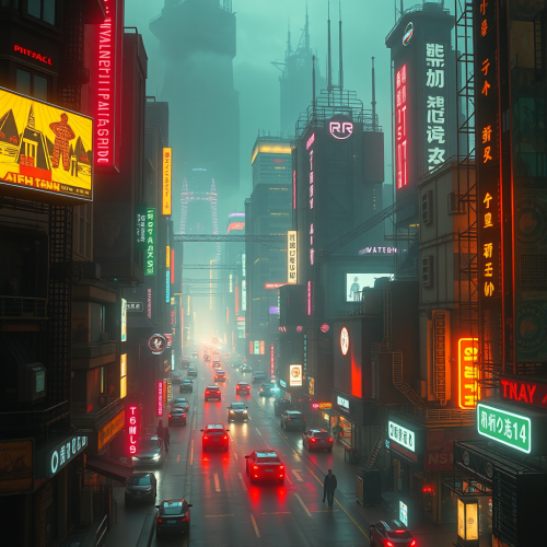 The Dark Matrix Analyzing Futuristic Declining Cities