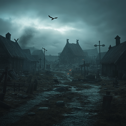 The Dark Viking Village in Ruins