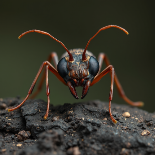 The Dead Ant with its Face Upwards