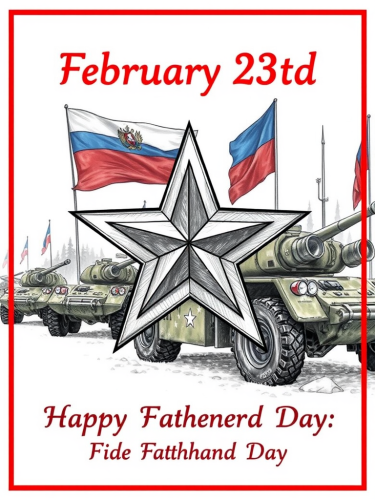 The Defender of the Fatherland Day Greeting Card