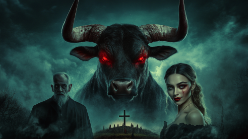 The Demonic Bull and Vampire Woman Movie Poster