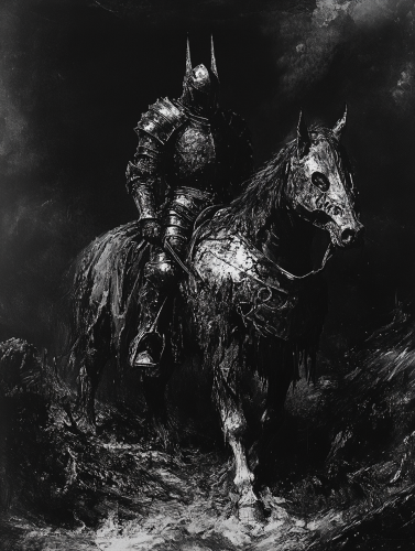 The Devilish Knight in Deteriorated Armor in Hell