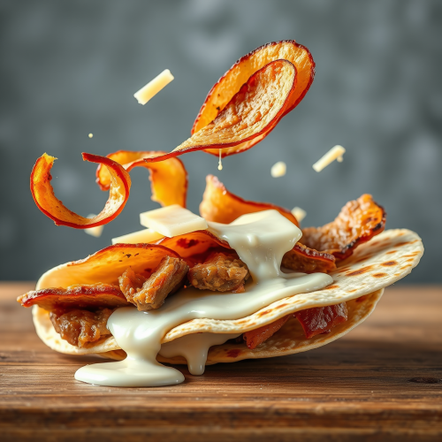 The Doner Kebab Quesadilla in Artistic Advertisement