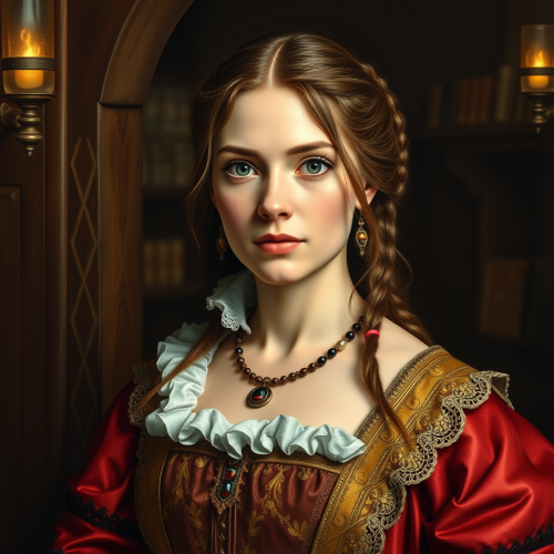 The Elegant Female Tavern Owner in Renaissance