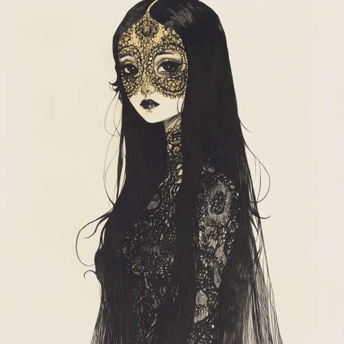 The Elegant Mystery: A Doll's Gothic Charm The Elegant Mystery: A Doll's Gothic Charm