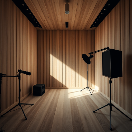 The Empty Modern Podcast Studio