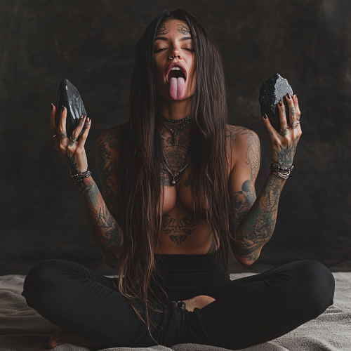 The Evil Meditating Vixen with Tattoos