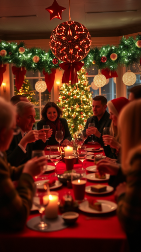 The Exciting Christmas Party Scene