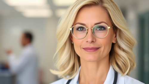 The Female Doctor in a Calm Clinic