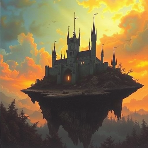 The Floating Island with Enchanted Castle, 1980s