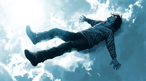 The Floating Man in the Sky