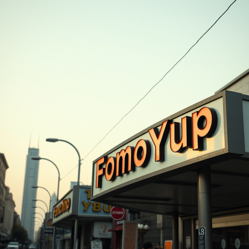 The FomoYup Signage across the City