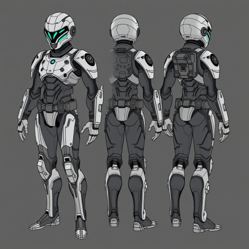 The Four-Armed Sci-Fi Character's Full Turnaround The Four-Armed Sci-Fi Character's Full Turnaround