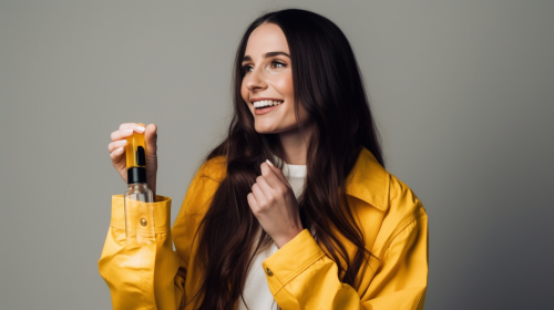 The Friendly Woman Demonstrating Face Cream