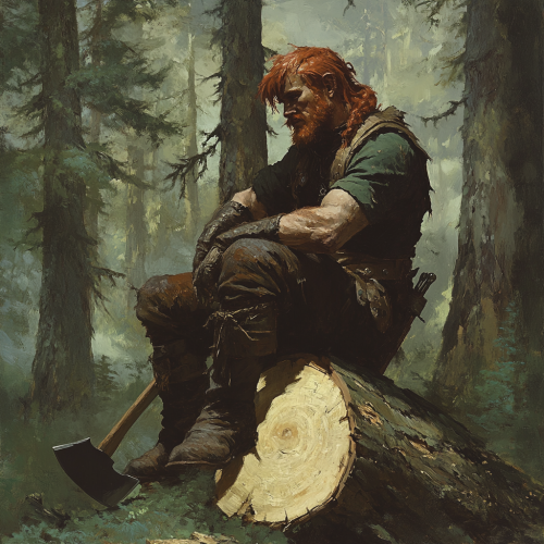 The Friendly Woodsman with a Red Hair