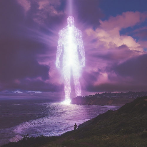 The Giant Light Man in Northern California