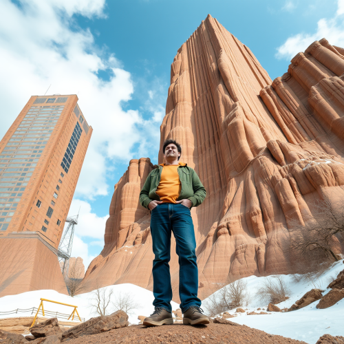 The Giant Man Standing 99 Feet Tall