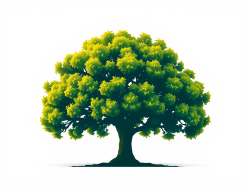 The Globe-Shaped Tree in a Clean Design