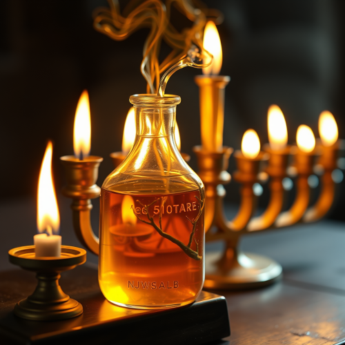 The Glowing Flask and Brightly Burning Menorah