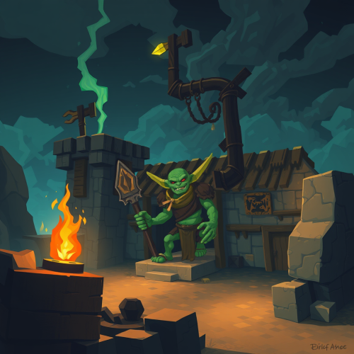 The Goblin Barracks in a Minecraft Fantasy