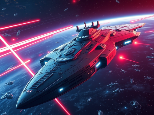 The Grand Interstellar Warship in Epic Space Battle