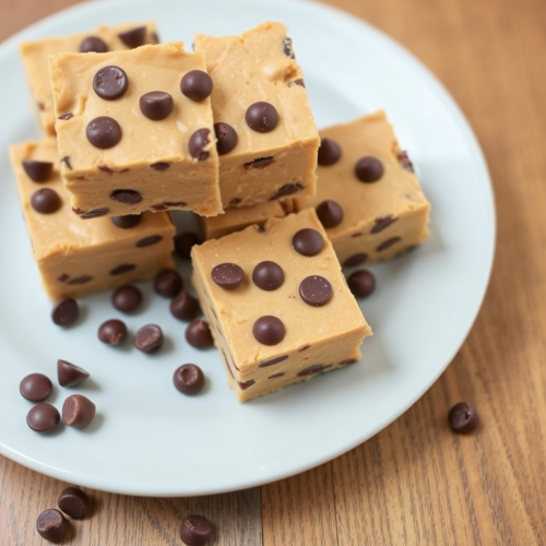 The Healthy Chocolate Chip Peanut Butter Fudge