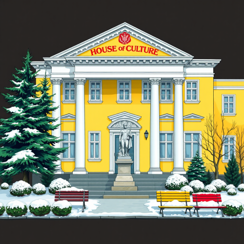 The House of Culture in Wintertime