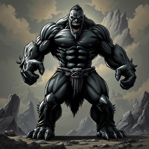 The Huge Black Bodybuilder Monster