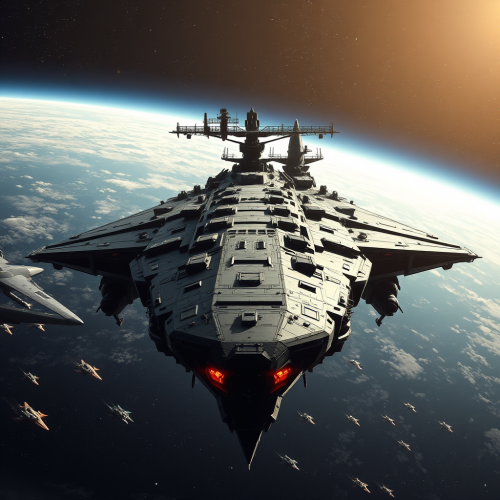 The Huge Intergalactic Warship in Alien Invasion