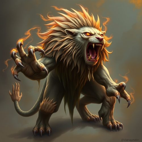 The Human Lion and Wendigo Fusion.