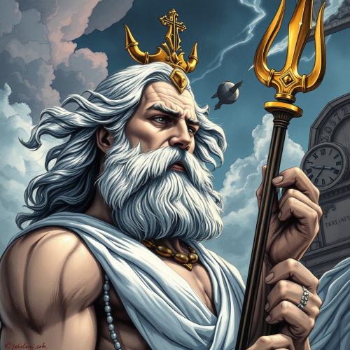The Hyper-Realistic Graphic Novel Depiction of Zeus