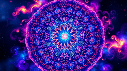 The Hypnotic Cosmic Kaleidoscope Mandala