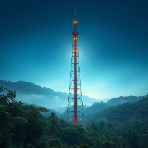 The Internet Tower in the Rainforest.