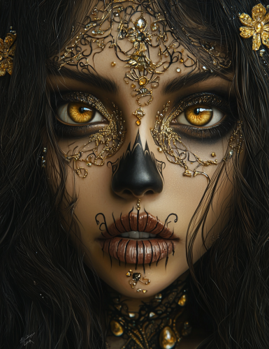 The Intricate Portrait of a Surreal Catrina