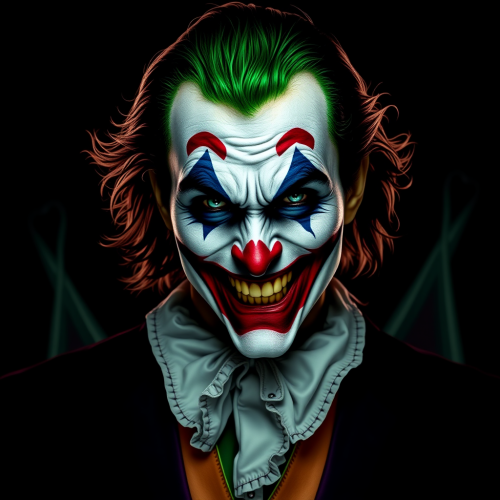 The Joker's 'Why So Serious' on Black Background