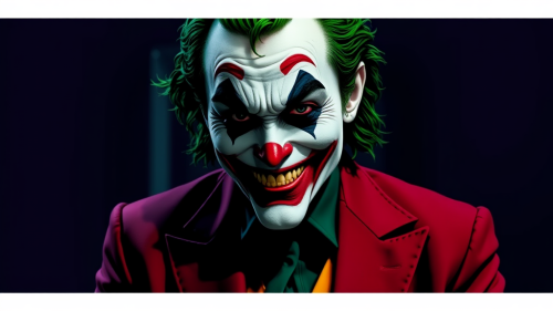 The Joker's Serious Laughter