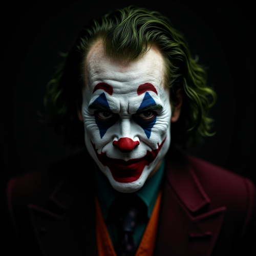 The Joker 'Why So Serious' on Black Background